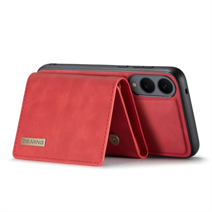 DG.MING - DG.MING M1 Series Samsung Galaxy S25 Edge Skal Kickstand Röd
