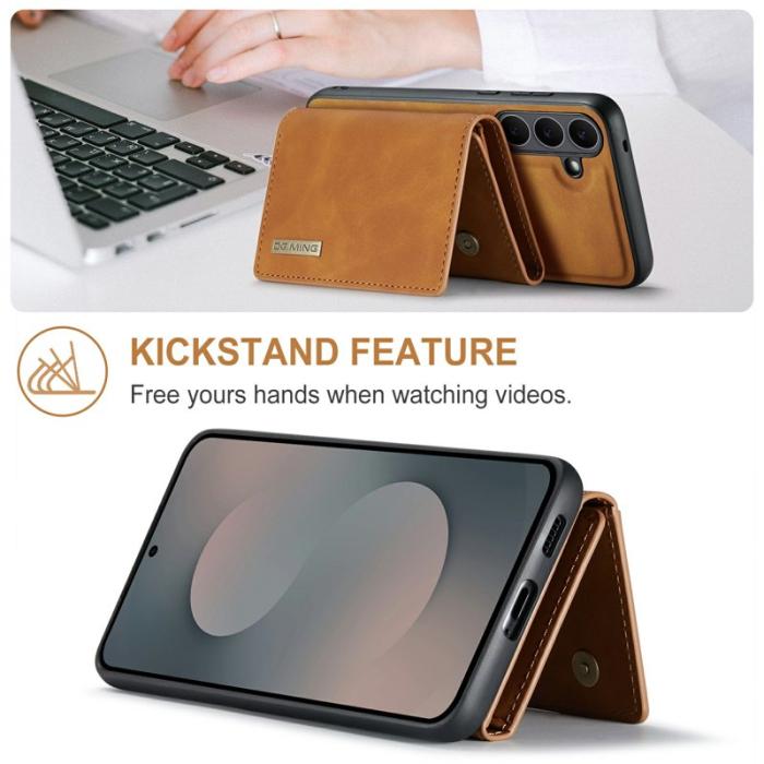 DG.MING - DG.MING M1 Series Samsung Galaxy S25 FE Skal Kickstand Brun