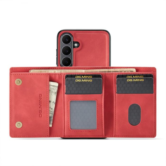 DG.MING - DG.MING M1 Series Samsung Galaxy S25 FE Skal Kickstand Röd