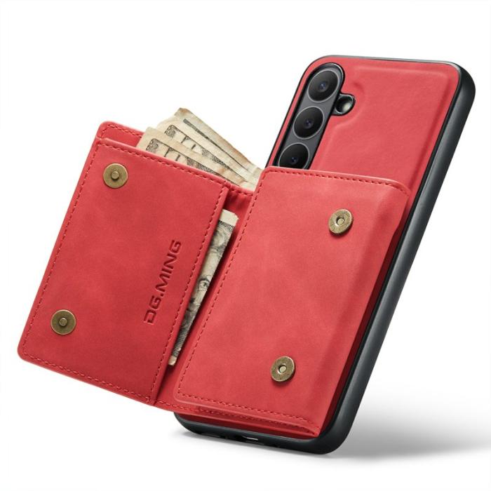 DG.MING - DG.MING M1 Series Samsung Galaxy S25 FE Skal Kickstand Röd