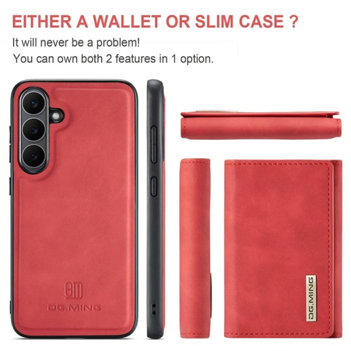 DG.MING - DG.MING M1 Series Samsung Galaxy S25 FE Skal Kickstand Röd