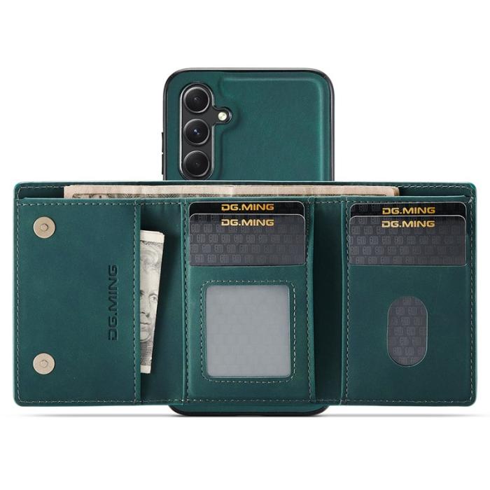 DG.MING - DG.MING M1 Series Samsung Galaxy S25+ Skal Kickstand Grön