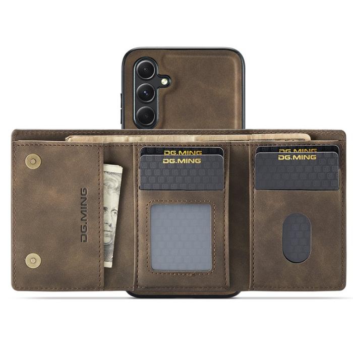 DG.MING - DG.MING M1 Series Samsung Galaxy S25+ Skal Kickstand Kaffe