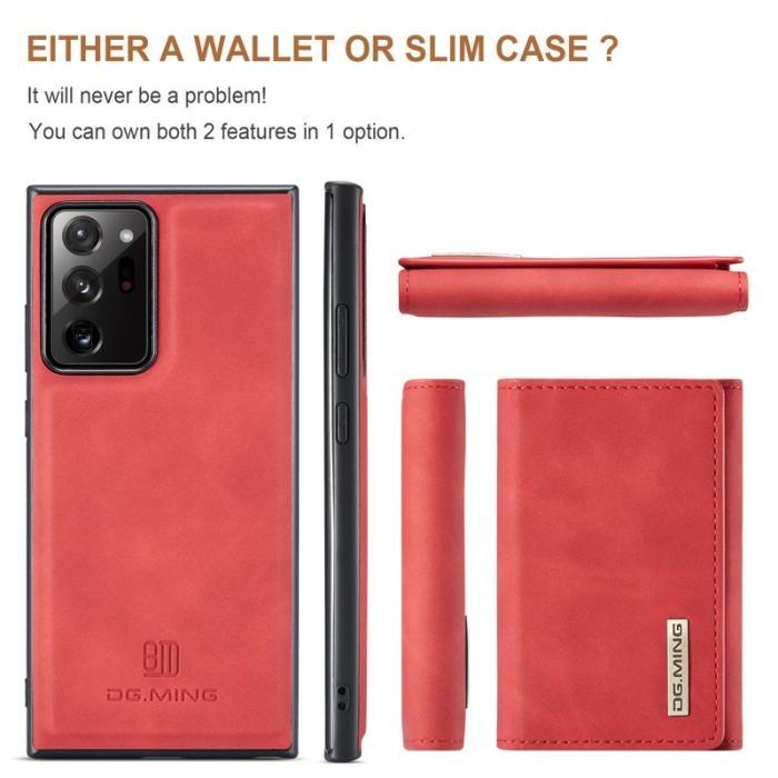 DG.MING - DG.MING M1 Skal med Ställfunktion för Samsung Galaxy Note20 Ultra - Röd