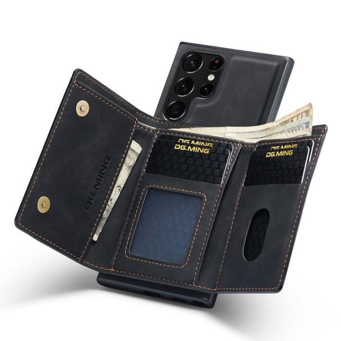 DG.MING - DG.MING M1 Wallet Fodral för Samsung Galaxy S23 Ultra - Svart
