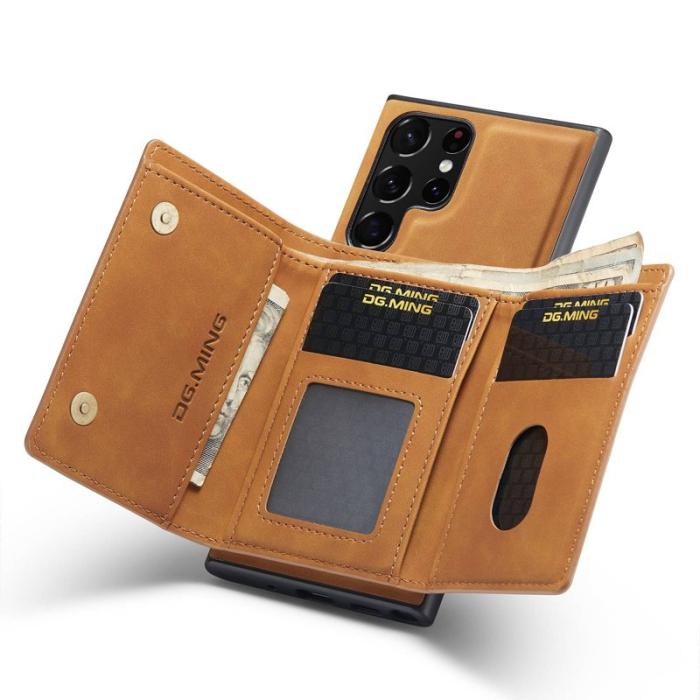 DG.MING - DG.MING M1 Wallet Fodral Samsung Galaxy S23 Ultra Brun