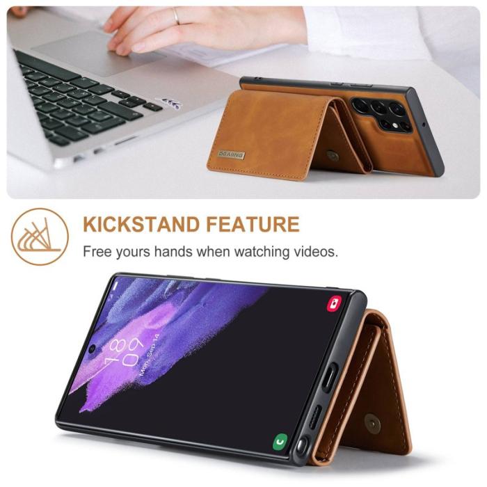 DG.MING - DG.MING M1 Wallet Fodral Samsung Galaxy S23 Ultra Brun