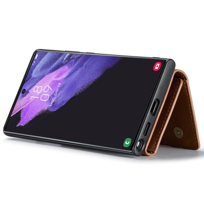 DG.MING - DG.MING M1 Wallet Skal för Samsung Galaxy S22 Ultra 5G - Brun
