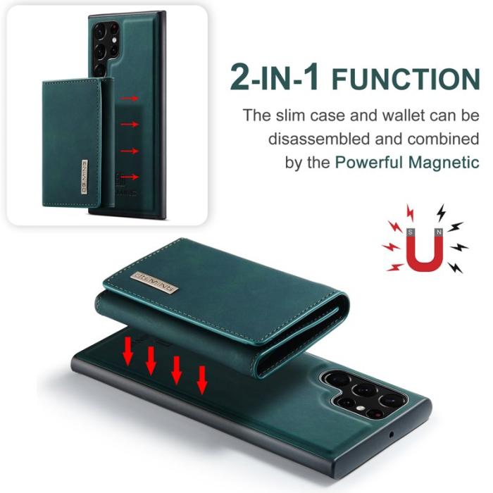 DG.MING - DG.MING M1 Wallet Skal för Samsung Galaxy S22 Ultra 5G - Grön