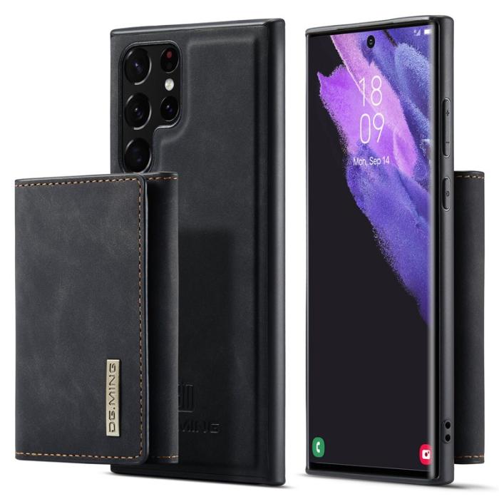 DG.MING - DG.MING M1 Wallet Skal för Samsung Galaxy S22 Ultra 5G - Svart