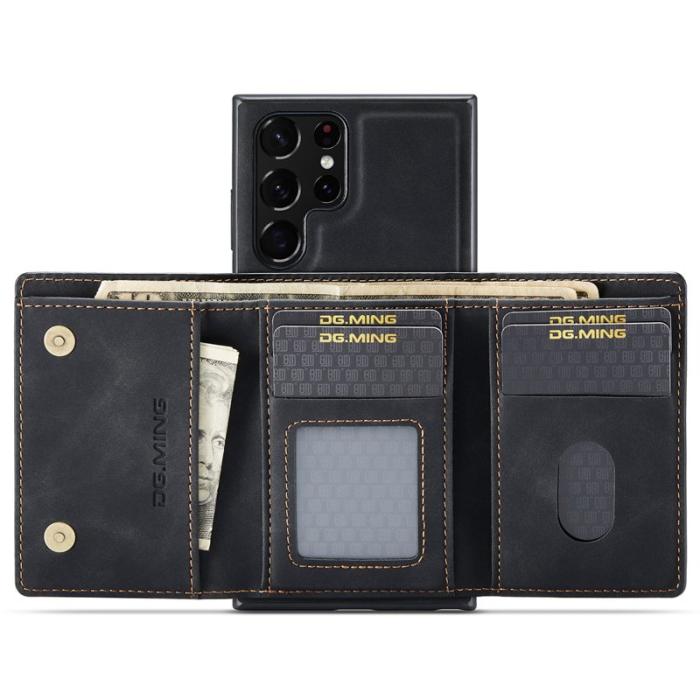 DG.MING - DG.MING M1 Wallet Skal för Samsung Galaxy S22 Ultra 5G - Svart