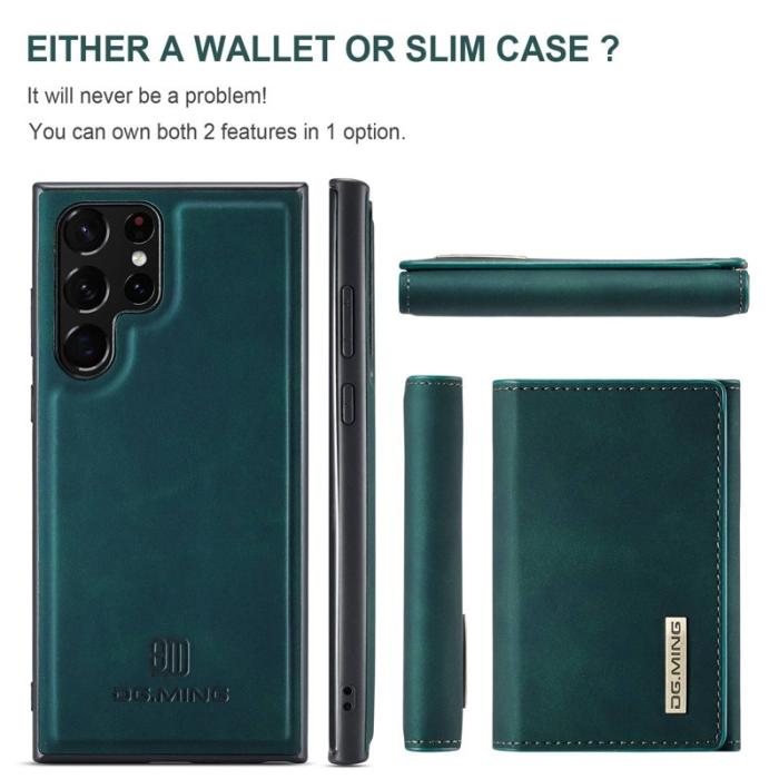 DG.MING - DG.MING M1 Walletfodral för Samsung Galaxy S23 Ultra - Grön