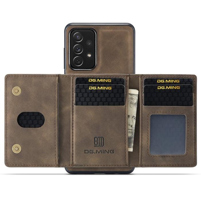 DG.MING - DG.MING M2 Series 2 i 1 Stöttåligt Fodral Samsung Galaxy A33 5G Coffee