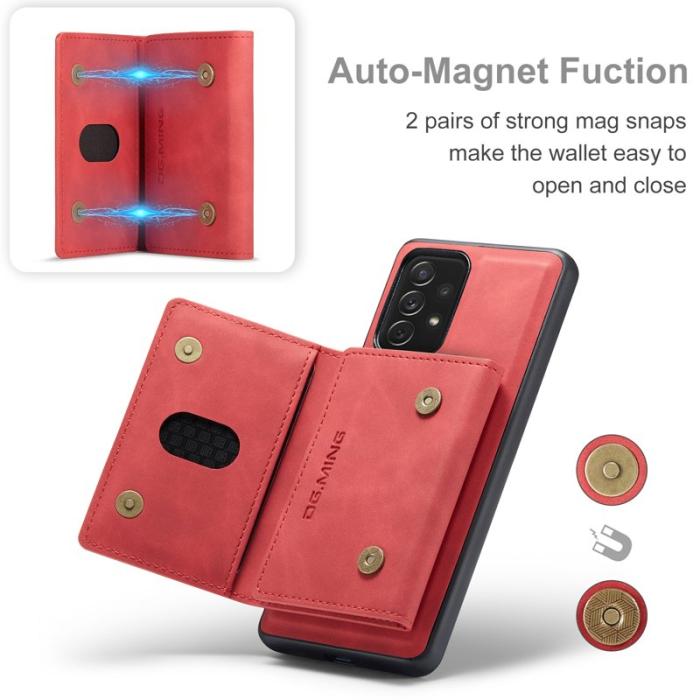 DG.MING - DG.MING M2 Series 2 in 1 Fodral för Samsung Galaxy A33 5G - Röd