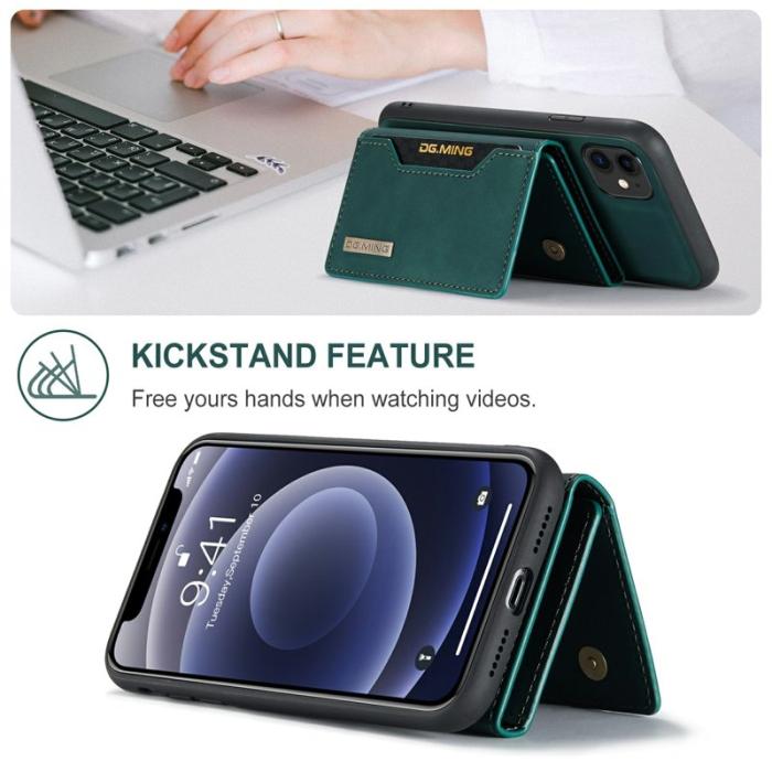 DG.MING - DG.MING M2 Series 2-in-1 Fodral iPhone 11 6.1 tum - Grön