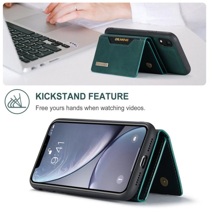 DG.MING - DG.MING M2 Series 2 in 1 Magnetisk Plånboksfodral i Grön