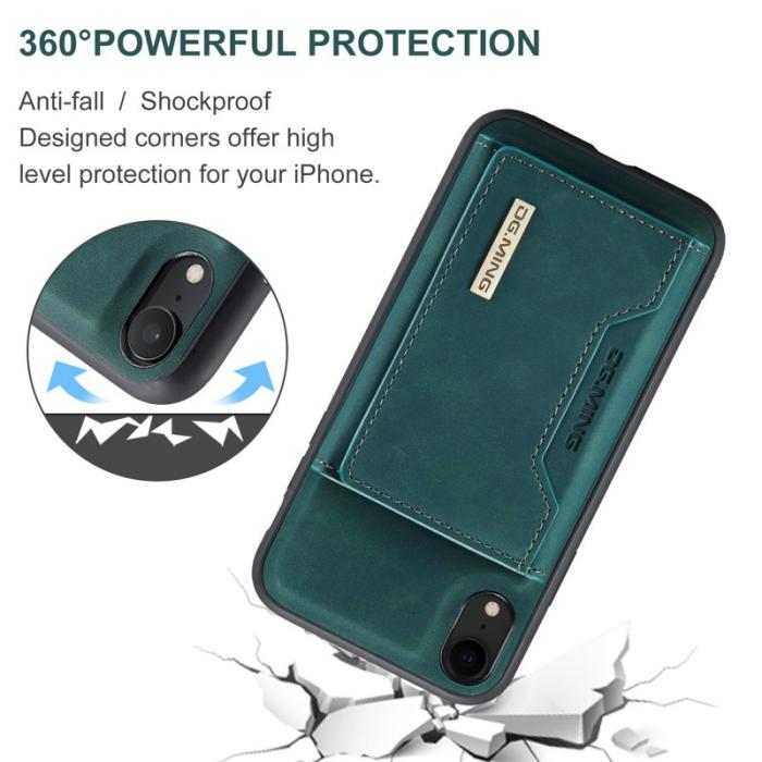 DG.MING - DG.MING M2 Series 2 in 1 Magnetisk Plånboksfodral i Grön