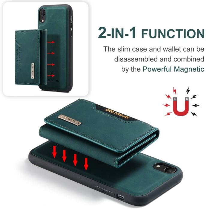 DG.MING - DG.MING M2 Series 2 in 1 Magnetisk Plånboksfodral i Grön