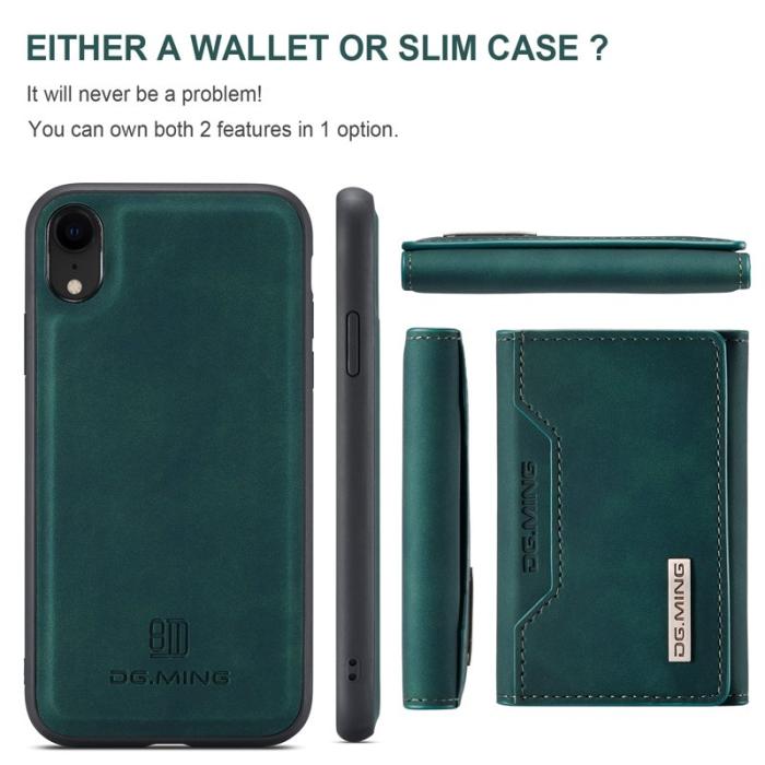 DG.MING - DG.MING M2 Series 2 in 1 Magnetisk Plånboksfodral i Grön