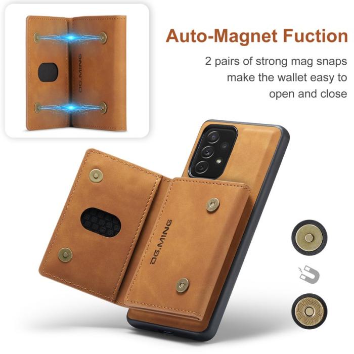 DG.MING - DG.MING M2 Series 2 in 1 Skal för Samsung Galaxy A33 5G - Brun