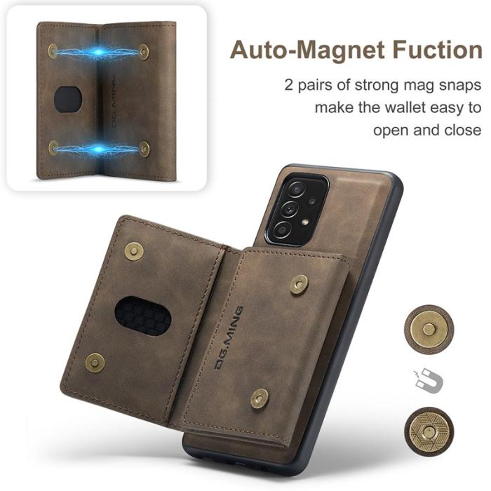 DG.MING - DG.MING M2 Series Fodral för Samsung Galaxy A52s 5G - Kaffe