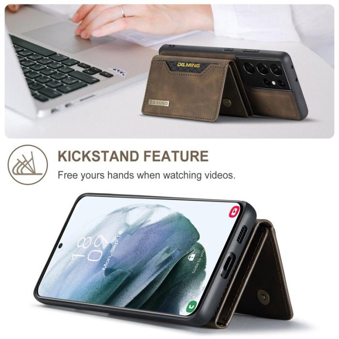 DG.MING - DG.MING M2 Series Fodral för Samsung Galaxy S21 Ultra 5G - Kaffe