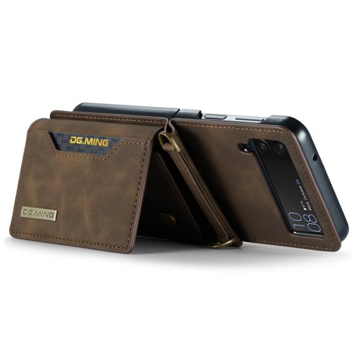DG.MING - DG.MING M2 Series Fodral för Samsung Galaxy Z Flip3 5G - Kaffe