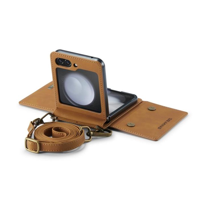 DG.MING - DG.MING M2 Series Fodral för Samsung Galaxy Z Flip7 FE 5G - Brun
