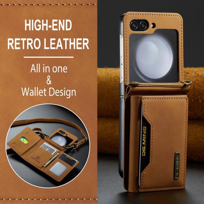 DG.MING - DG.MING M2 Series Fodral för Samsung Galaxy Z Flip7 FE 5G - Brun