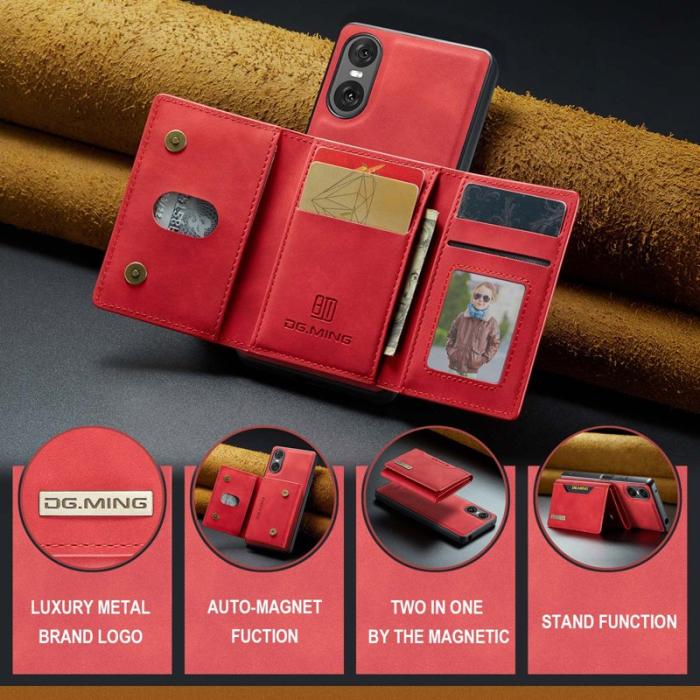 DG.MING - DG.MING M2 Series Fodral för Sony Xperia 10 VI - Röd