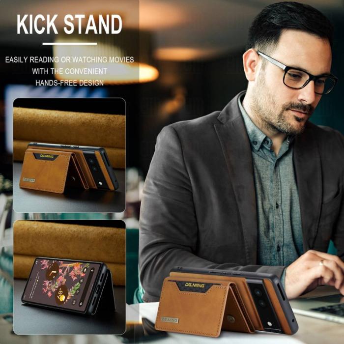 DG.MING - DG.MING M2 Series Google Pixel 7 5G Skal med Fodral - Brun