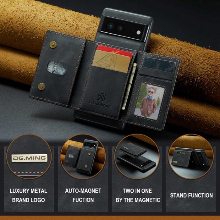 DG.MING - DG.MING M2 Series Google Pixel 7 5G Skal med Fodral - Svart