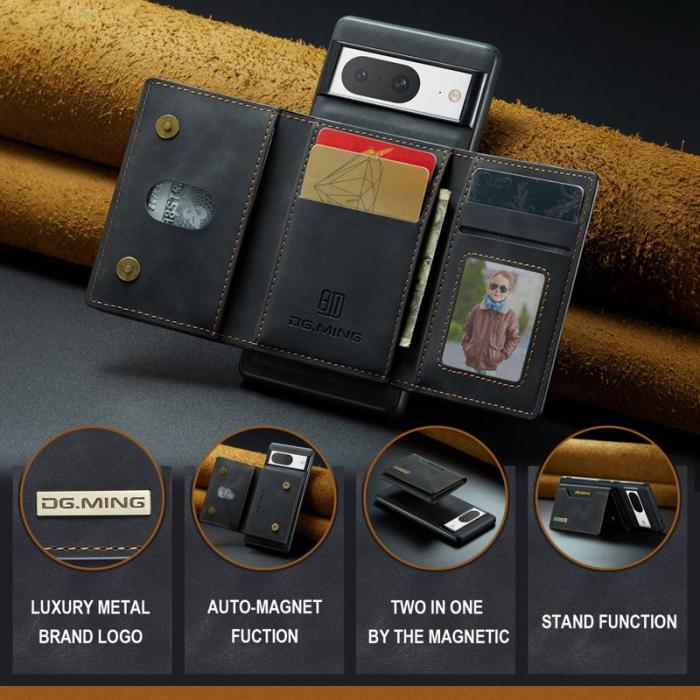 DG.MING - DG.MING M2 Series Google Pixel 8 Fodral Läder Svart