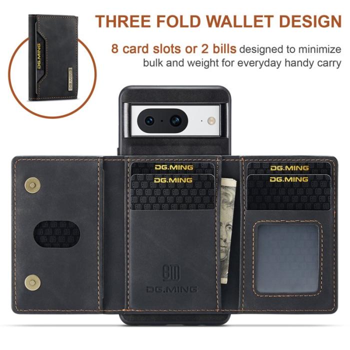DG.MING - DG.MING M2 Series Google Pixel 8 Fodral Läder Svart