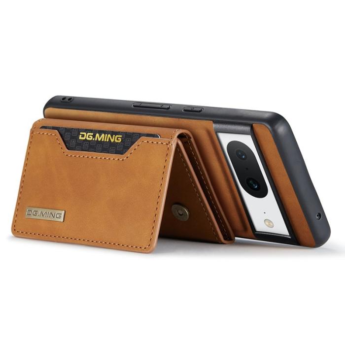 DG.MING - DG.MING M2 Series Google Pixel 8 Fodral Magnetisk Läder Brun