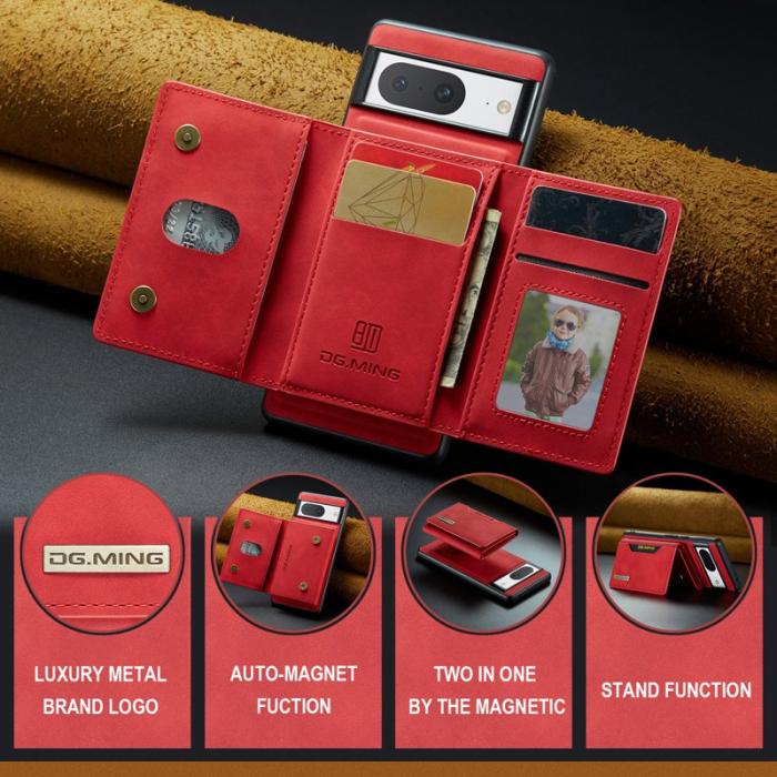 DG.MING - DG.MING M2 Series Google Pixel 8 Fodral Magnetisk Röd
