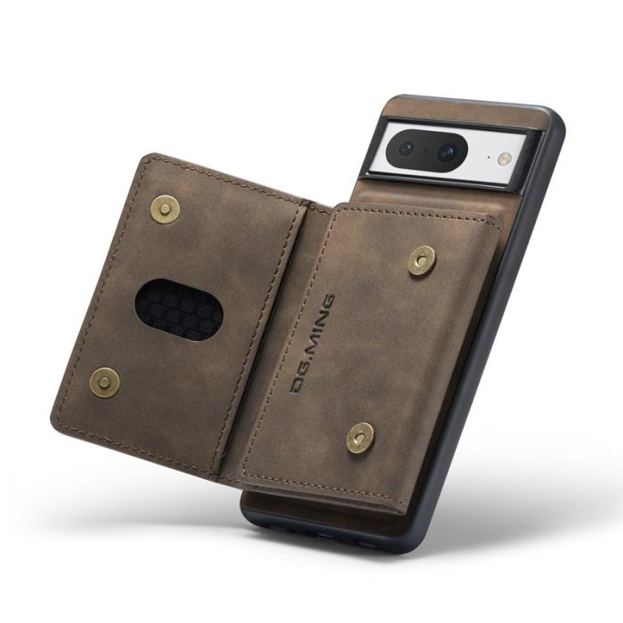 DG.MING - DG.MING M2 Series Google Pixel 8 Fodral Magnetiskt Läder Kaffe