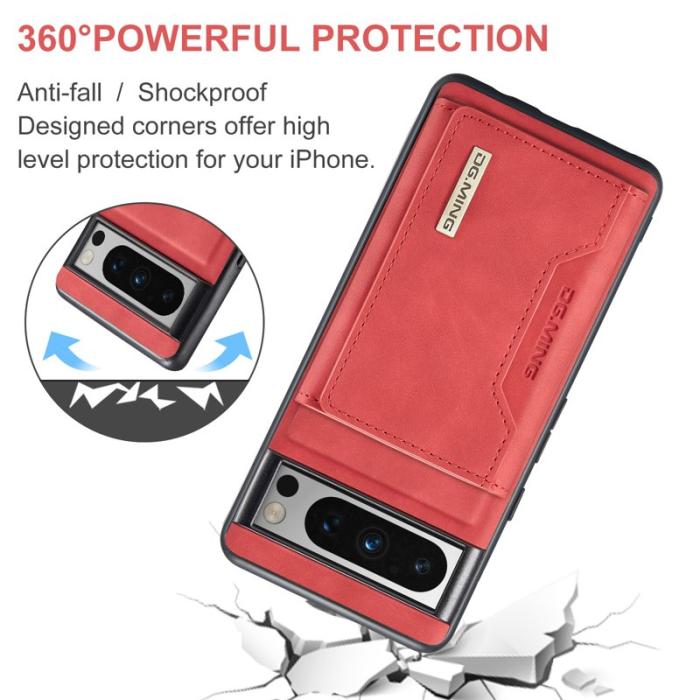 DG.MING - DG.MING M2 Series Google Pixel 8 Pro Fodral Läder Röd