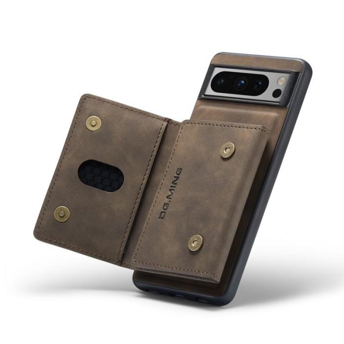 DG.MING - DG.MING M2 Series Google Pixel 8 Pro Skal Läder Coated Kaffe