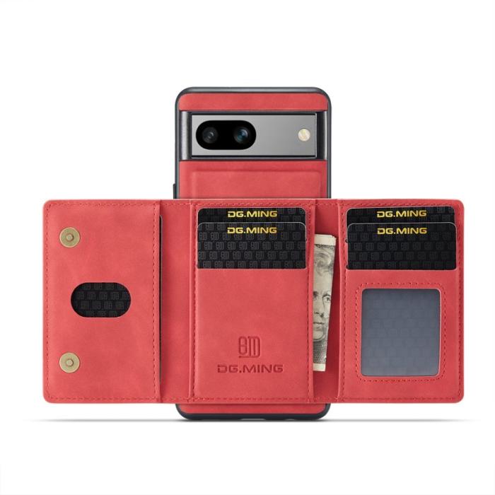 DG.MING - DG.MING M2 Series Google Pixel 8a Fodral Läder Röd