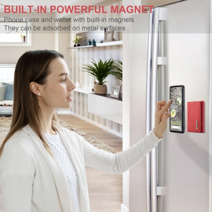 DG.MING - DG.MING M2 Series Google Pixel 8a Fodral Läder Röd