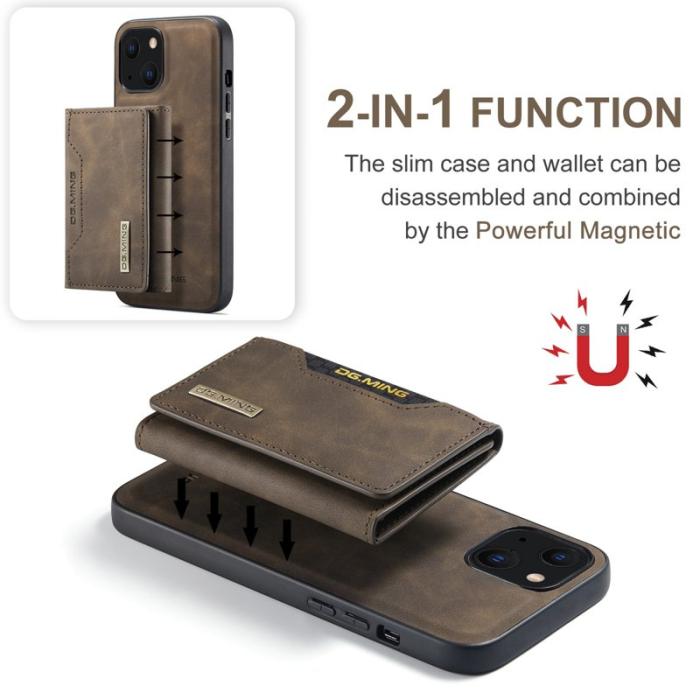 DG.MING - DG.MING M2 Series iPhone 15 Fodral Magnetiskt Kaffe