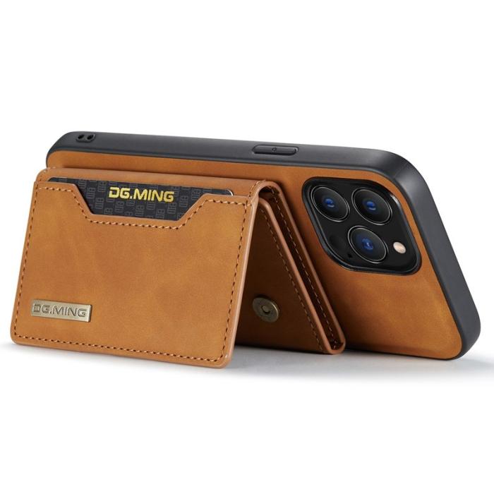 DG.MING - DG.MING M2 Series iPhone 15 Pro Skal med Kickstand - Brun