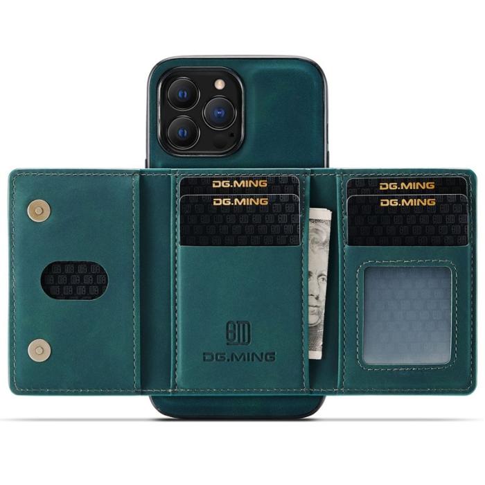 DG.MING - DG.MING M2 Series iPhone 15 Pro Skal med Kickstand - Grön