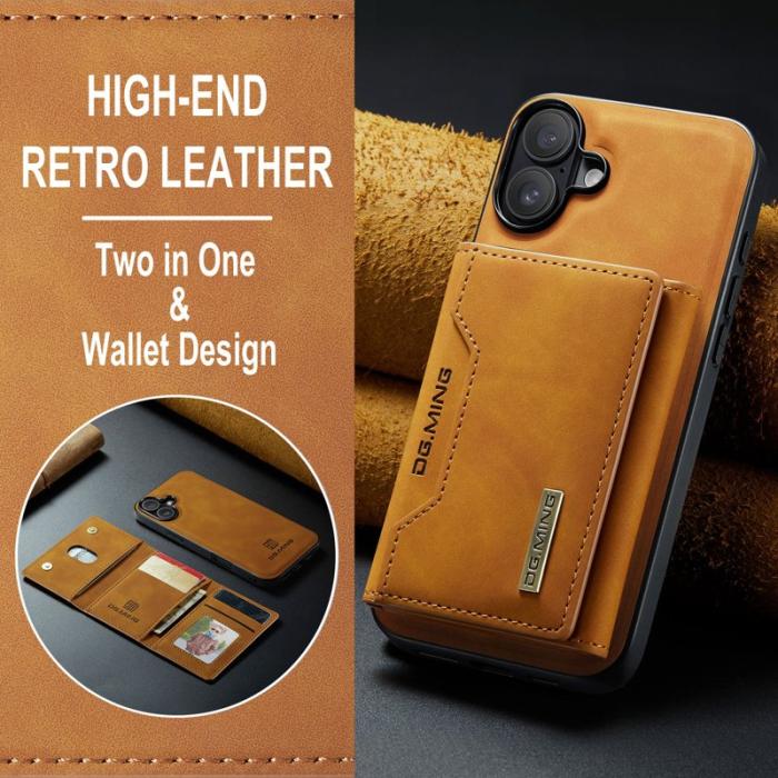 DG.MING - DG.MING M2 Series iPhone 16 Plus Skal Avtagbart - Brun