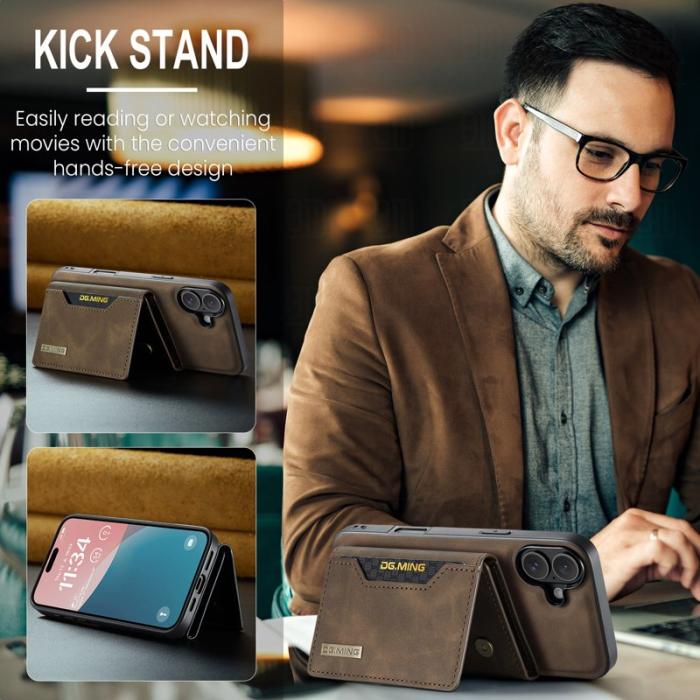 DG.MING - DG.MING M2 Series iPhone 16 Plus Skal - Kaffe