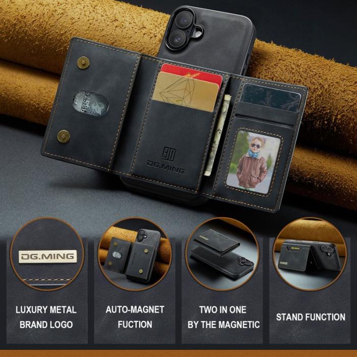 DG.MING - DG.MING M2 Series iPhone 16 Plus Skal Svart