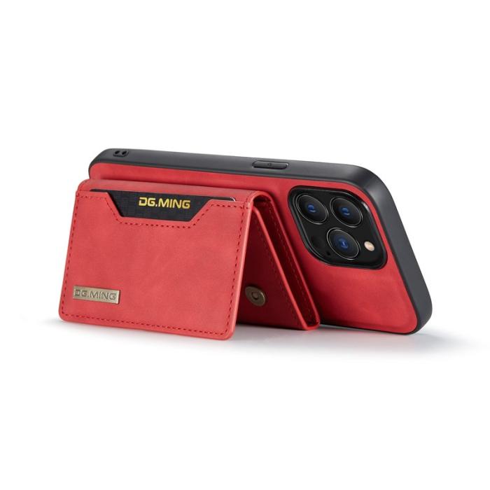 DG.MING - DG.MING M2 Series iPhone 16 Pro Fodral PU+PC+TPU Röd