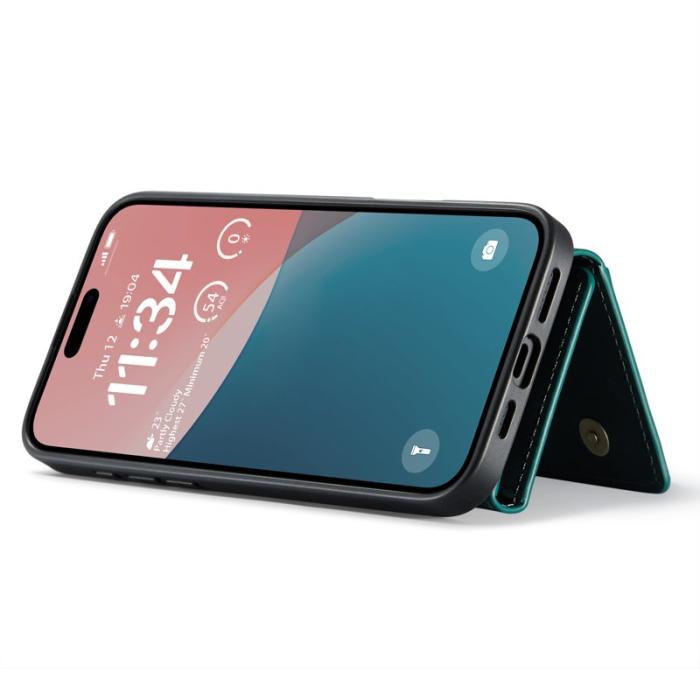 DG.MING - DG.MING M2 Series iPhone 16 Skal PU+PC+TPU Fodral Grön