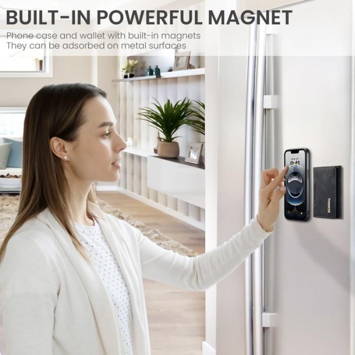 DG.MING - DG.MING M2 Series iPhone 16e Skal PU + PC + TPU - Svart